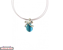 Load image into Gallery viewer, Klein Designer Stainless Steel and Crystal Necklace for Women : Red Half Heart