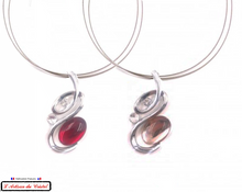 Charger l'image dans la galerie, Coffret Luxe Collier Femme "Bijoux Créateur" Acier Inoxydable et Cristal Maison Klein : Serpenti