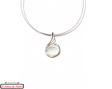 Load image into Gallery viewer, Luxury Women's Necklace Box "Designer Jewelry" Stainless Steel and Crystal Maison Klein: Swan