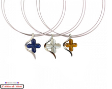 Load image into Gallery viewer, Taupe Grey Signature Necklace "Designer Jewelry" Stainless Steel & Crystal Set by Maison Klein