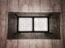 Load image into Gallery viewer, Manhattan table: crystal and steel.