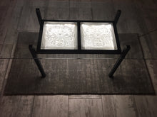 Load image into Gallery viewer, Manhattan table: crystal and steel.
