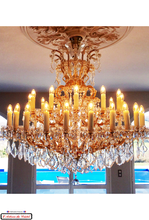 Load image into Gallery viewer, Crystal Chandelier Marie-Thérèse Style : 37 LED lights Cristallerie Klein 54120 Baccarat France