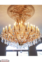 Load image into Gallery viewer, Crystal Chandelier Marie-Thérèse Style : 37 LED lights Cristallerie Klein 54120 Baccarat France
