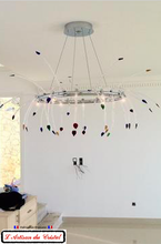 Load image into Gallery viewer, Crystal Chandelier Design Paradis arc en ciel Maison Klein 54120 Baccarat France