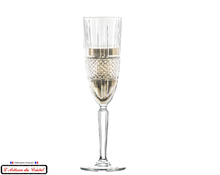 Load image into Gallery viewer, Diamond Service : Crystal Champagne Flutes Maison Klein 54120 Baccarat France