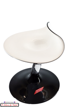 Load image into Gallery viewer, Black and White Crystal Monsieur Hat Cup Klein 54120 Baccarat France