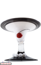 Load image into Gallery viewer, Black and White Crystal Madame Chapeau Coupe Klein 54120 Baccarat France