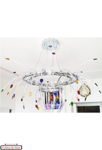 Load image into Gallery viewer, Crystal Chandelier Design Paradis arc en ciel Maison Klein 54120 Baccarat France