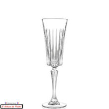 Charger l&#39;image dans la galerie, Service Concorde : 6 Flûtes à Champagne en Cristal (21 cl) Maison Klein 54120 Baccarat France
