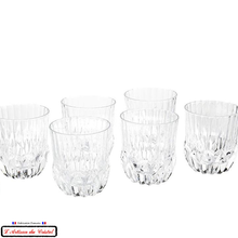 Load image into Gallery viewer, Concorde Prestige Service: 6 Crystal Whisky Glasses (35 cl) Maison Klein 54120 Baccarat France