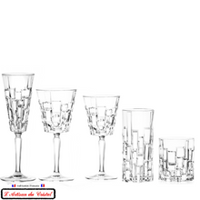 Load image into Gallery viewer, Service graphic, service complet, flute à champagne, gobelet à eau, verres à vin et à eau, verre à long drink