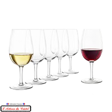 Charger l&#39;image dans la galerie, 6 verres à vin INAO, vin rouge ou vin blanc
