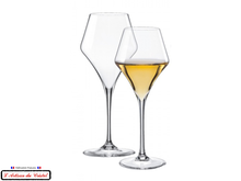 Load image into Gallery viewer, Oenologist service: 6 crystal glasses 27 cl Maison Klein 54120 Baccarat France