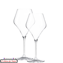 Load image into Gallery viewer, Oenologist service: 6 crystal glasses 27 cl Maison Klein 54120 Baccarat France