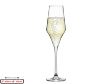Load image into Gallery viewer, Oenologist Service: 6 Crystal Champagne Flutes Maison Klein 54120 Baccarat France