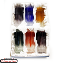 Load image into Gallery viewer, Service Roemer Concorde 6 Couleurs Assorties : 6 Long Drink glasses for Aperitif and Water (35 cl) Maison Klein 54120 Baccarat France