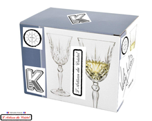 Load image into Gallery viewer, ROMEO Service: Crystal Wine Glasses (21 cl) Maison Klein 54120 Baccarat France