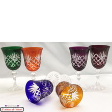Load image into Gallery viewer, Roemer Romeo Assorted Colors Service: 6 Wine Glasses (17 cl)