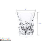 Load image into Gallery viewer, Glacier Service 6 Crystal Whisky Glasses (28 cl) Maison Klein 54120 Baccarat France