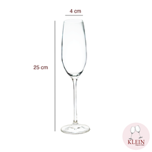 Load image into Gallery viewer, Traditional Service: 6 Crystal Champagne Flutes Maison Klein 54120 Baccarat France