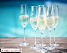 Load image into Gallery viewer, Flute à champagne service tradition 6 flutes avec du champagne