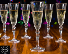 Load image into Gallery viewer, Service ROMEO : Crystal Champagne flutes Maison Klein 54120 Baccarat France