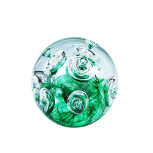 Load image into Gallery viewer, Sulfure en cristal. Un fond Vert avec de grosses bulles*
