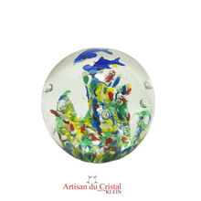 Charger l'image dans la galerie, Sulfure Presse Papier Grand Modèle la Nage des Dauphins.