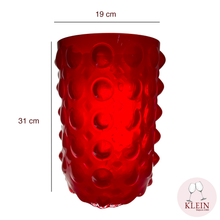 Charger l'image dans la galerie, Vase pineapple collection "Le Rouge et Le Noir" dimmensions