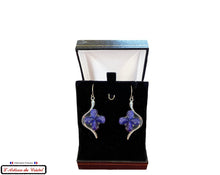 Charger l&#39;image dans la galerie, Coffret Luxe Boucles d&#39;Oreille Femme &quot;Bijoux Créateur&quot; Acier Inoxydable et Cristal Maison Klein : Trèfle
