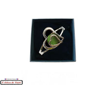 Load image into Gallery viewer, Luxury Women&#39;s Bracelet Set &quot;Klein Créateur&quot; Stainless Steel &amp; Crystal: Double Red Heart
