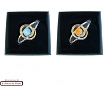 Charger l&#39;image dans la galerie, Coffret Luxe Bracelet Femme &quot;Bijoux Créateur&quot; Acier Inoxydable et Cristal : Olivia
