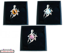Load image into Gallery viewer, Luxury Women&#39;s Bracelet Set &quot;Klein Créateur&quot; Stainless Steel and Crystal : Maple Leaf Amber
