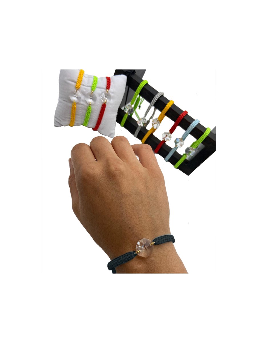 Bracelet Noir Fantaisie Cristal Bling – Neuf Avec étiquette