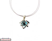 Charger l&#39;image dans la galerie, Coffret Luxe Collier Femme &quot;Bijoux Créateur&quot; Acier Inoxydable et Cristal Maison Klein : Feuille d&#39;Érable
