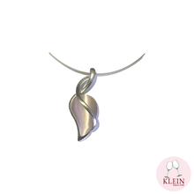 Load image into Gallery viewer, Klein Designer Stainless Steel &amp; Crystal Necklace for Women : Boomerang White