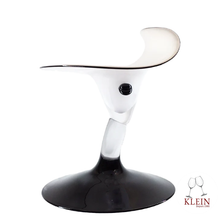 Charger l&#39;image dans la galerie, Coupe Monsieur Chapeau en Cristal Noir et Blanc Klein 54120 Baccarat France
