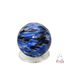 Charger l&#39;image dans la galerie, Lampe bleu cobalt, couleurs profondes éteinte
