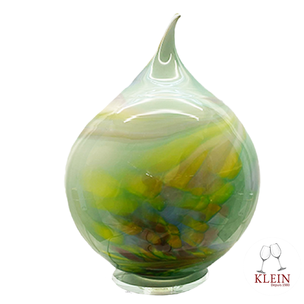 Lampe Boule Flamme Grand modèle "Copenhague" Polychrome en Cristal Collection Maison Klein 54120 Baccarat France