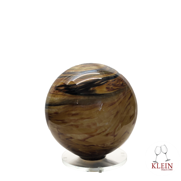 Polychrome Crystal Ball Lamp "Flame" Collection Maison Klein 54120 Baccarat France