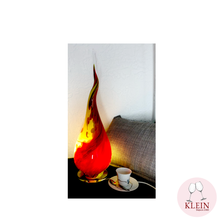 Load image into Gallery viewer, Polychrome Flame Lamp Crystal Red Green
