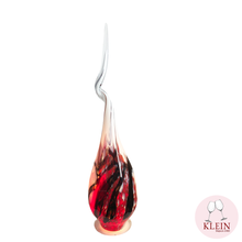 Load image into Gallery viewer, Polychrome Flame Lamp in crystal and enamels
