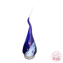 Charger l&#39;image dans la galerie, Lampe Polychrome Cristal Emaux &quot;Planéte Bleue&quot;

