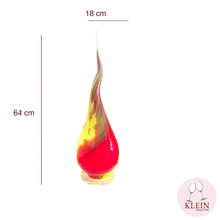 Load image into Gallery viewer, Polychrome Flame Lamp Crystal Red Green
