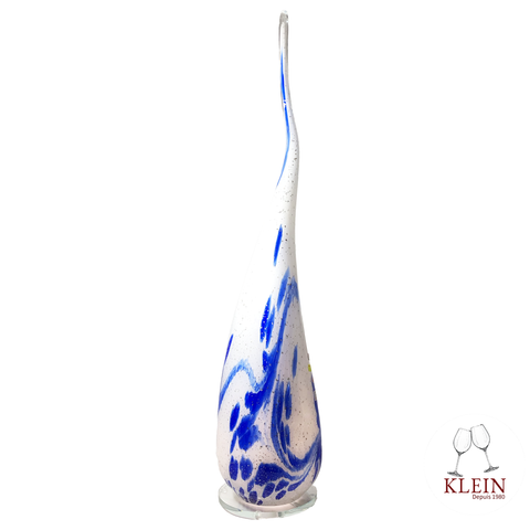 Lampe Polychrome Géante en Cristal "The Big Blue" création de la Maison Klein Artisan du Cristal