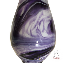 Load image into Gallery viewer, Lampe Flamme &quot;Violette&quot; en Cristal  détails couleurs
