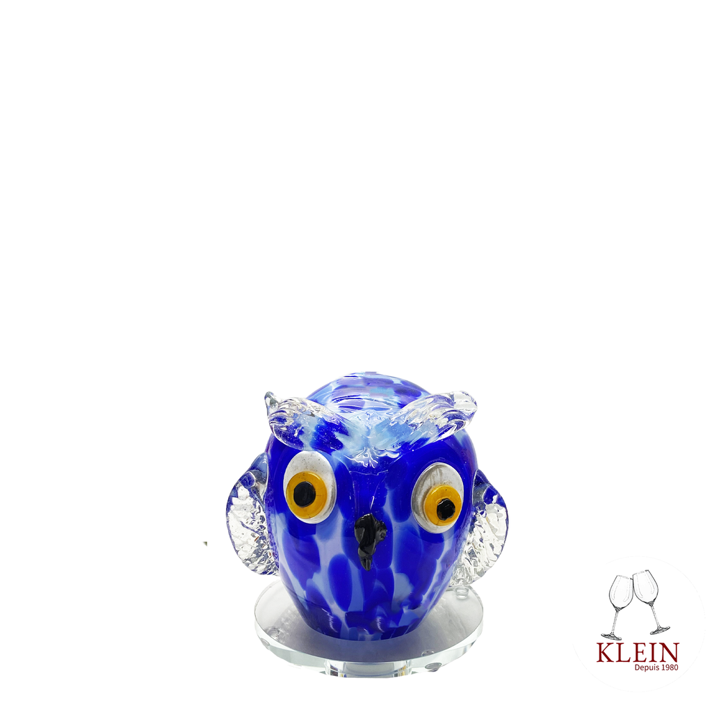 ampe "Ma Petite Chouette" en Cristal  bleu
