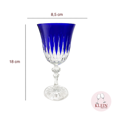 Charger l&#39;image dans la galerie, Service Roemer Concorde verre à vin en cristal bleu dimensions 
