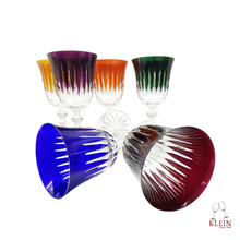 Charger l&#39;image dans la galerie, Service Roemer Concorde 6 verres à vin en cristal 6 couleurs assorties

